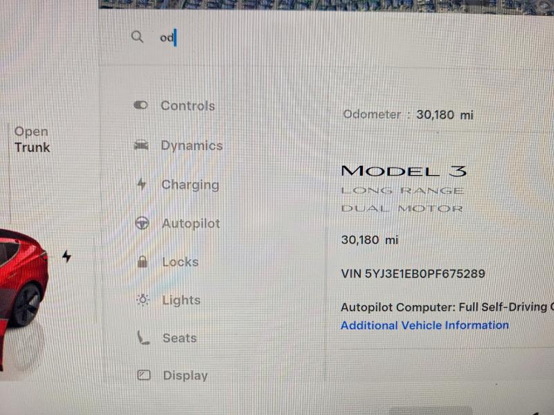 Aukcja sprzedaży 2023 Tesla Model 3, vin: 5YJ3E1EB0PF675289, numer aukcji: 50122496