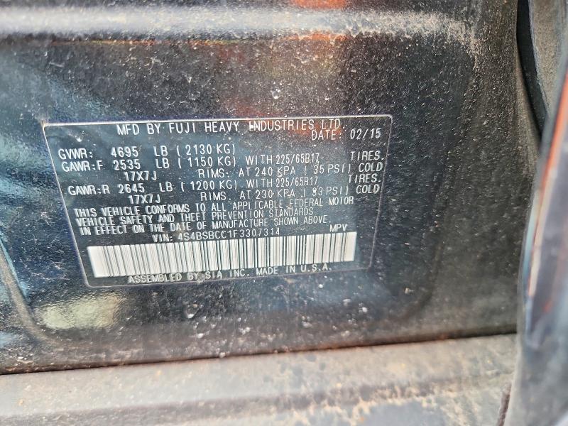 Aukcja sprzedaży 2015 Subaru Outback, vin: 4S4BSBCC1F3307314, numer aukcji: 49678386