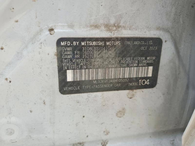 Продаж на аукціоні авто 2024 Mitsubishi Mirage, vin: ML32FVFJ4RHF05032, номер лоту: 49012826