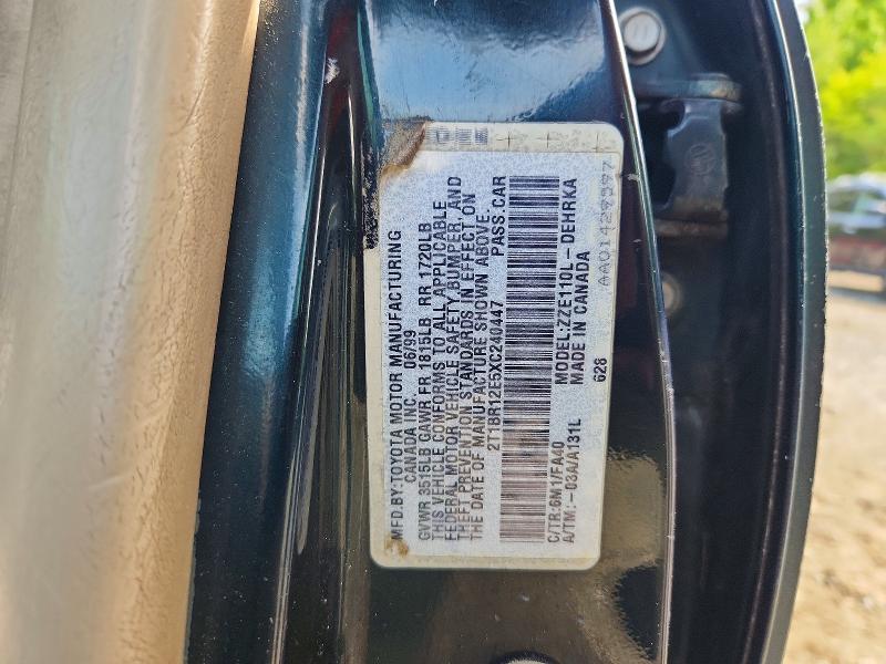 51670946 :رقم المزاد ، 2T1BR12E5XC240447 vin ، 1999 Toyota Corolla مزاد بيع