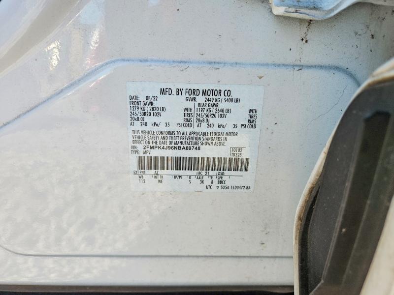 Aukcja sprzedaży 2022 Ford Edge, vin: 2FMPK4J96NBA89748, numer aukcji: 49944006
