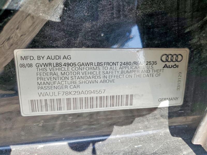 Продажа на аукционе авто 2009 Audi A4, vin: WAULF78K29A094557, номер лота: 51599066