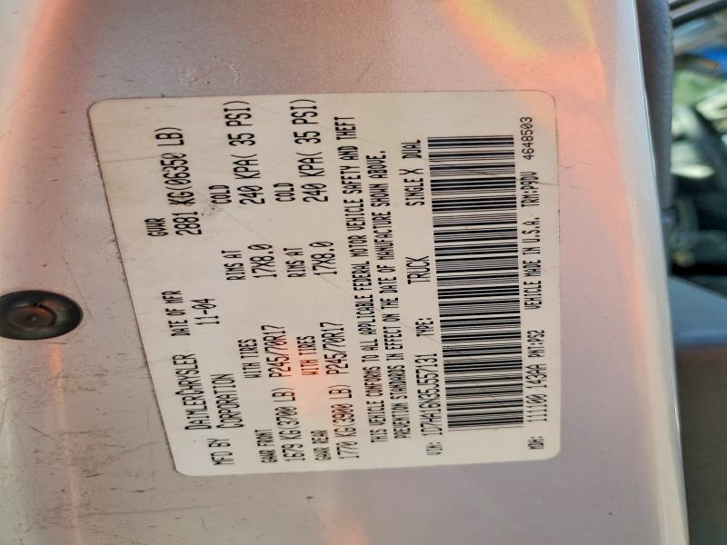 Aukcja sprzedaży 2005 Dodge Ram 1500, vin: 1D7HA16N35J557131, numer aukcji: 48694576