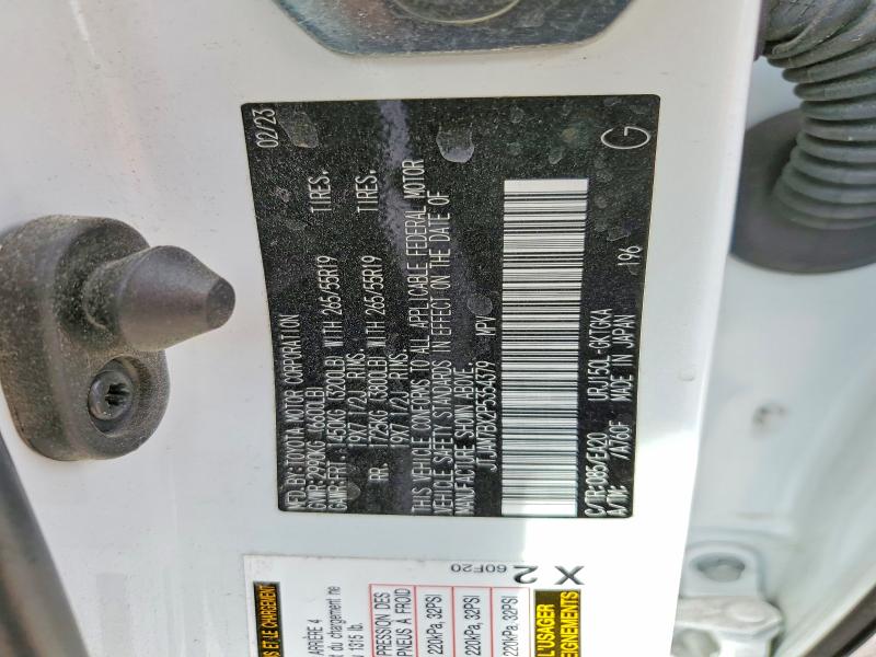 48500266 :رقم المزاد ، JTJAM7BX2P5354379 vin ، 2023 Lexus Gx 460 مزاد بيع