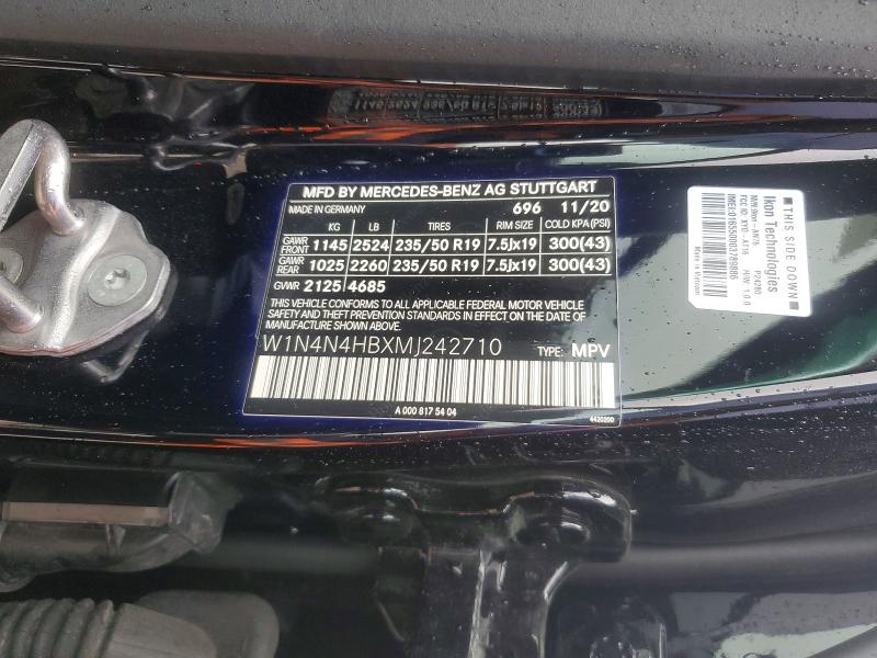 Aukcja sprzedaży 2021 Mercedes-benz Gla, vin: W1N4N4HBXMJ242710, numer aukcji: 50340486