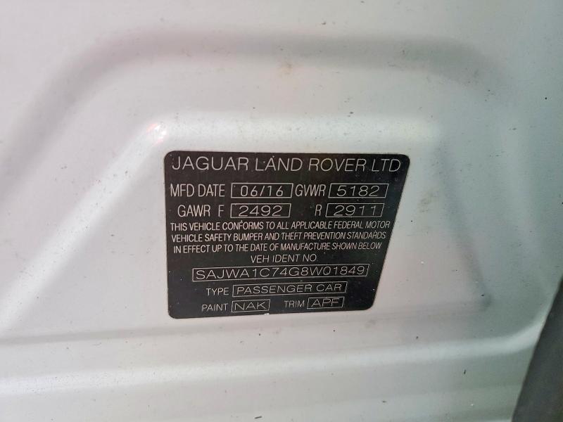 Продаж на аукціоні авто 2016 Jaguar Xj, vin: SAJWA1C74G8W01849, номер лоту: 49472546