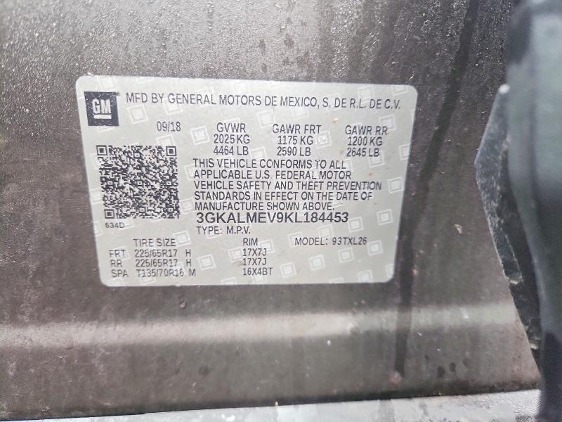 Aukcja sprzedaży 2019 Gmc Terrain, vin: 3GKALMEV9KL184453, numer aukcji: 48341426
