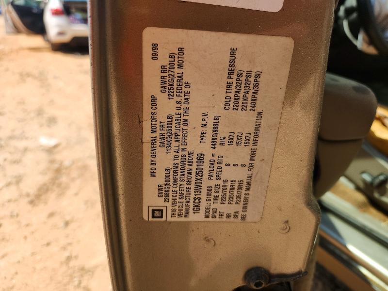 1999 Gmc Jimmy მანქანა იყიდება აუქციონზე, vin: 1GKCS13W0X2501969, აუქციონის ნომერი: 50662226