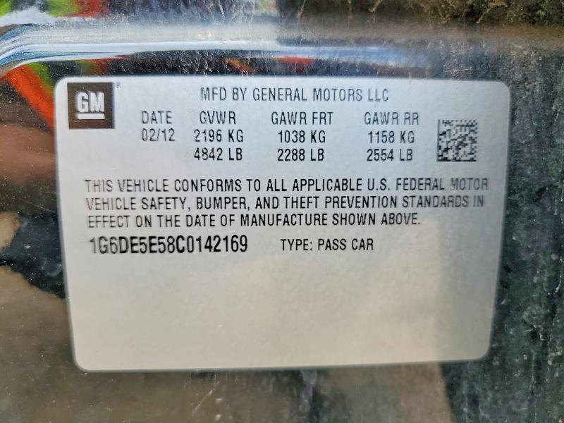 Продаж на аукціоні авто 2012 Cadillac Cts, vin: 1G6DE5E58C0142169, номер лоту: 49600276