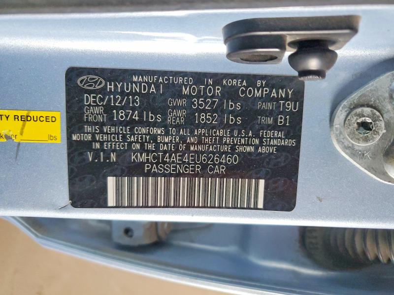 50354376 :رقم المزاد ، KMHCT4AE4EU626460 vin ، 2014 Hyundai Accent مزاد بيع
