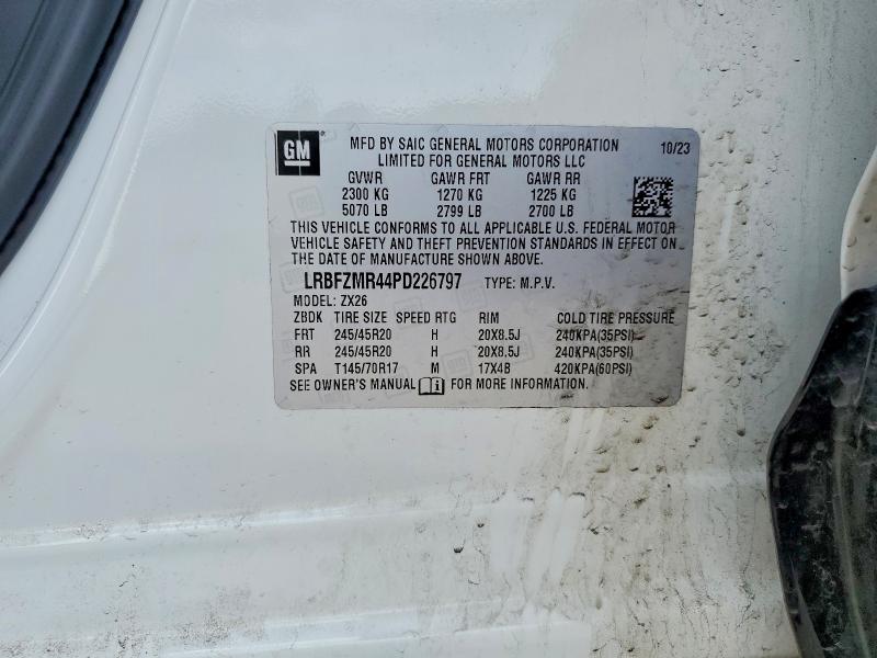 Продажа на аукционе авто 2023 Buick Envision, vin: LRBFZMR44PD226797, номер лота: 51907186