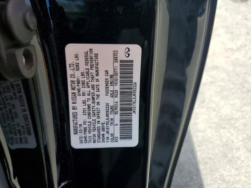 Aukcja sprzedaży 2018 Infiniti Q60, vin: JN1EV7EL6JM392224, numer aukcji: 50057146