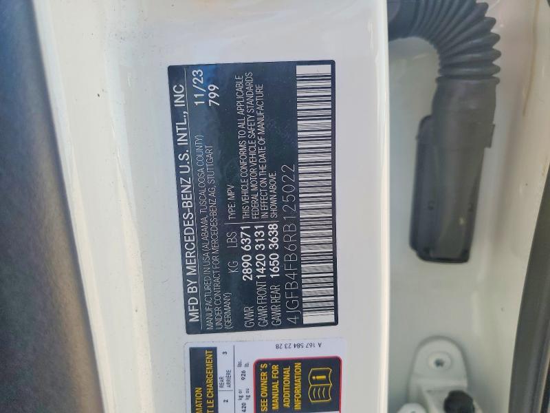 Aukcja sprzedaży 2024 Mercedes-benz Gle, vin: 4JGFB4FB6RB125022, numer aukcji: 50052066