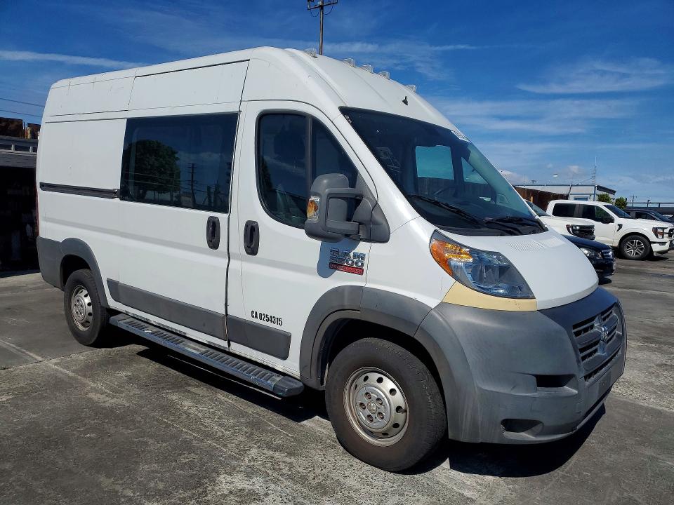 50197136 :رقم المزاد ، 3C6TRVCG4EE119863 vin ، 2014 Ram Promaster 2500 مزاد بيع