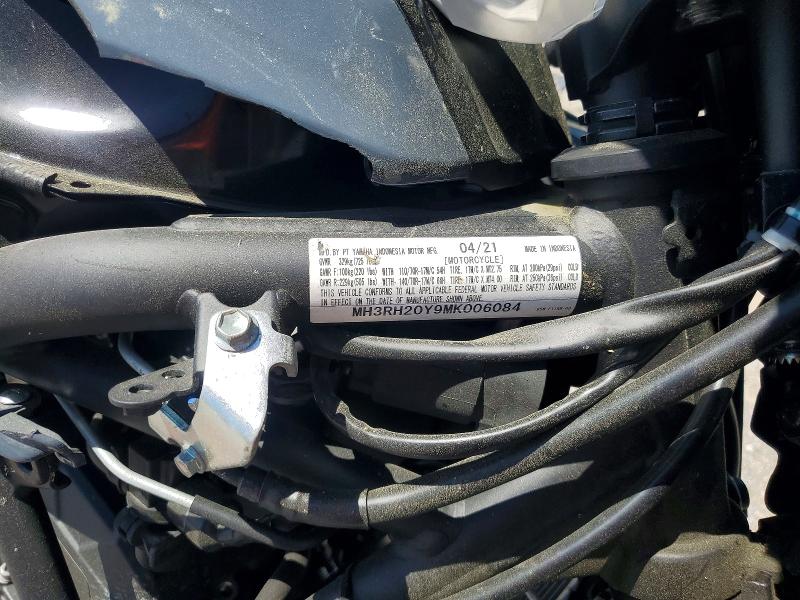 2021 Yamaha Mt-03 მანქანა იყიდება აუქციონზე, vin: MH3RH20Y9MK006084, აუქციონის ნომერი: 49215346