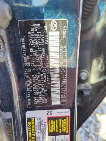 47734876 :رقم المزاد ، 4T1B11HK0JU666444 vin ، 2018 Toyota Camry مزاد بيع
