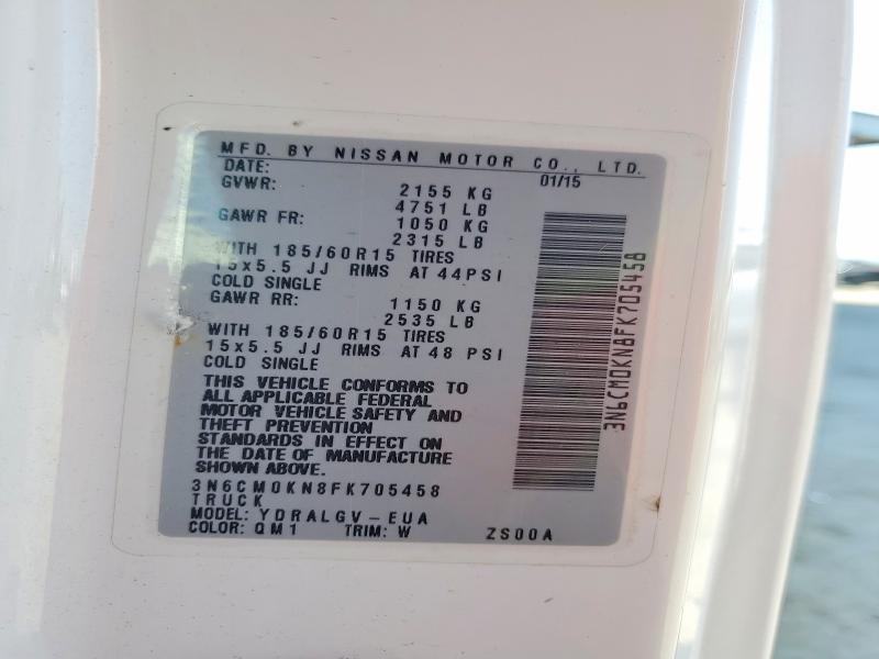 Продаж на аукціоні авто 2015 Nissan Nv200, vin: 3N6CM0KN8FK705458, номер лоту: 51806776