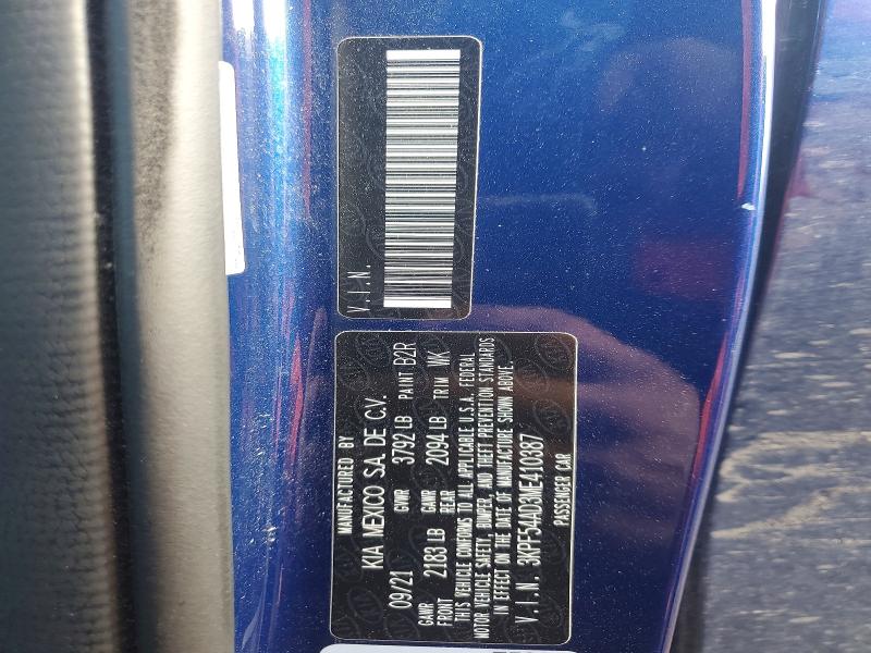 Aukcja sprzedaży 2021 Kia Forte, vin: 3KPF54AD3ME410387, numer aukcji: 51693426