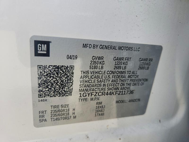 Продаж на аукціоні авто 2019 Cadillac Xt4, vin: 1GYFZCR44KF211736, номер лоту: 48084816
