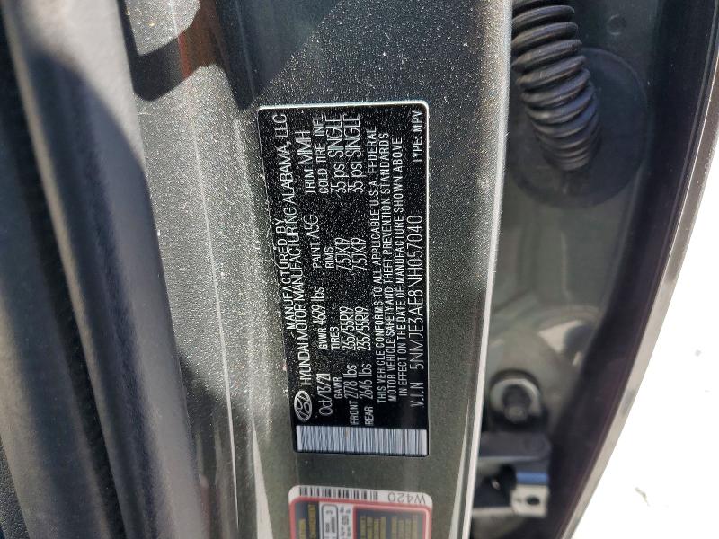 Продажа на аукционе авто 2022 Hyundai Tucson, vin: 5NMJE3AE8NH057040, номер лота: 50224936