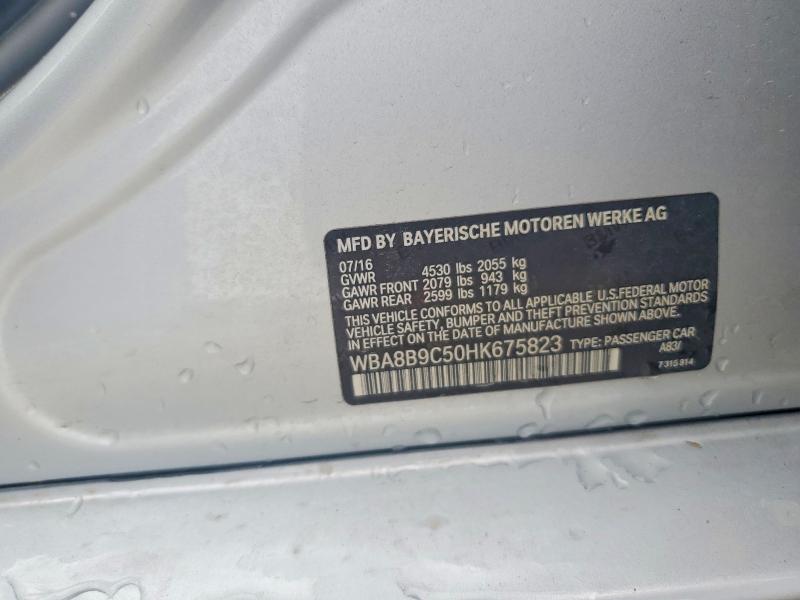 Продаж на аукціоні авто 2017 Bmw 330, vin: WBA8B9C50HK675823, номер лоту: 51104046