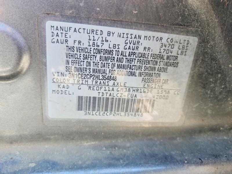Aukcja sprzedaży 2017 Nissan Versa Note, vin: 3N1CE2CP2HL354848, numer aukcji: 51965646