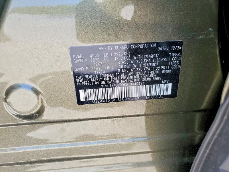 Продажа на аукционе авто 2026 Subaru Forester, vin: 4S4SLDD65T3040191, номер лота: 49534146