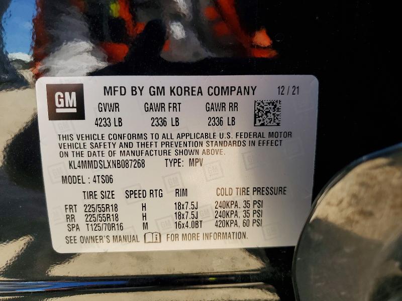 Aukcja sprzedaży 2022 Buick Encore Gx, vin: KL4MMDSLXNB087268, numer aukcji: 49086156