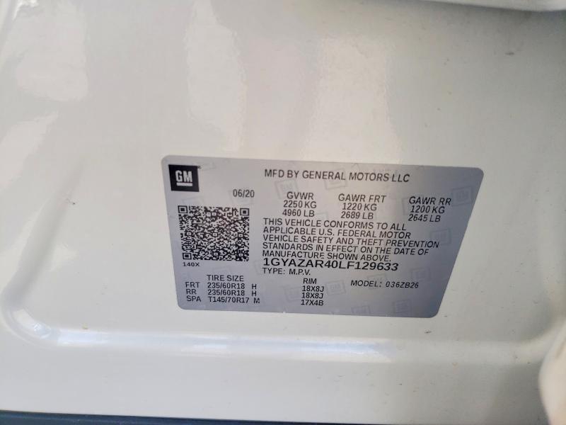 Aukcja sprzedaży 2020 Cadillac Xt4, vin: 1GYAZAR40LF129633, numer aukcji: 50081056