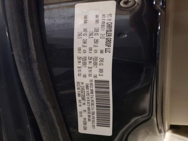 49506346 :رقم المزاد ، 2C4RDGDG7CR268887 vin ، 2012 Dodge Grand Caravan مزاد بيع
