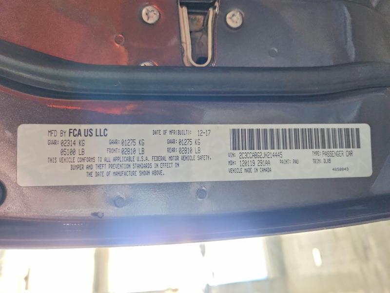 51656116 :رقم المزاد ، 2C3CCABG2JH214445 vin ، 2018 Chrysler 300 مزاد بيع