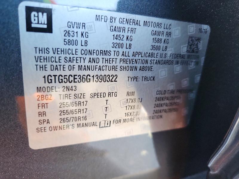 Aukcja sprzedaży 2016 Gmc Canyon, vin: 1GTG5CE36G1390322, numer aukcji: 50688276