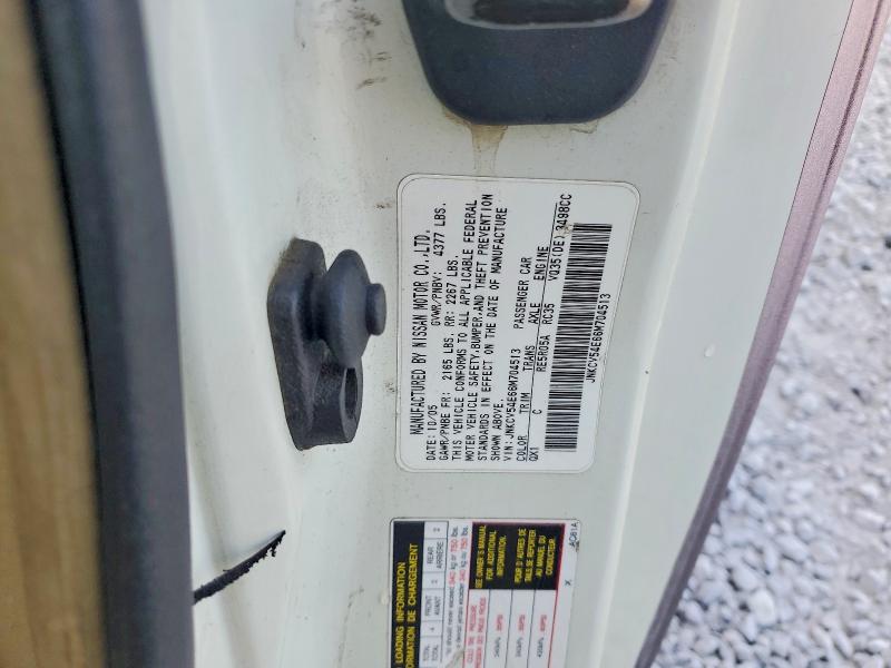 48195136 :رقم المزاد ، JNKCV54E66M704513 vin ، 2006 Infiniti G35 مزاد بيع