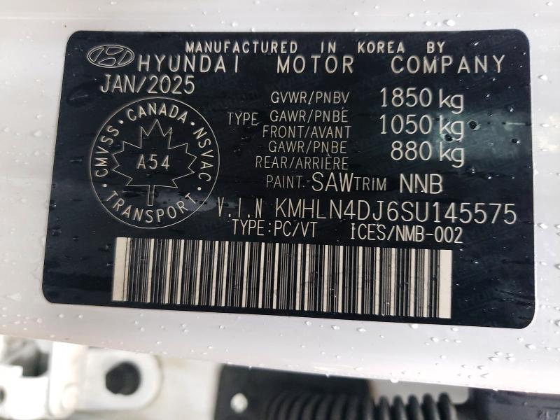 Продажа на аукционе авто 2025 Hyundai Elantra Luxury Hev 4dr, vin: KMHLN4DJ6SU145575, номер лота: 49112426