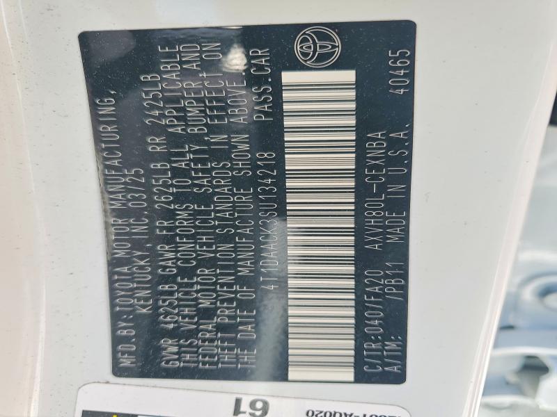 Продаж на аукціоні авто 2025 Toyota Camry, vin: 4T1DAACK3SU134218, номер лоту: 48985426