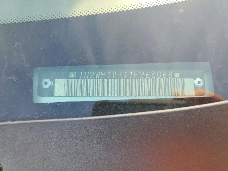2001 Pontiac Grand Prix მანქანა იყიდება აუქციონზე, vin: 1G2WP12K11F268066, აუქციონის ნომერი: 49079076