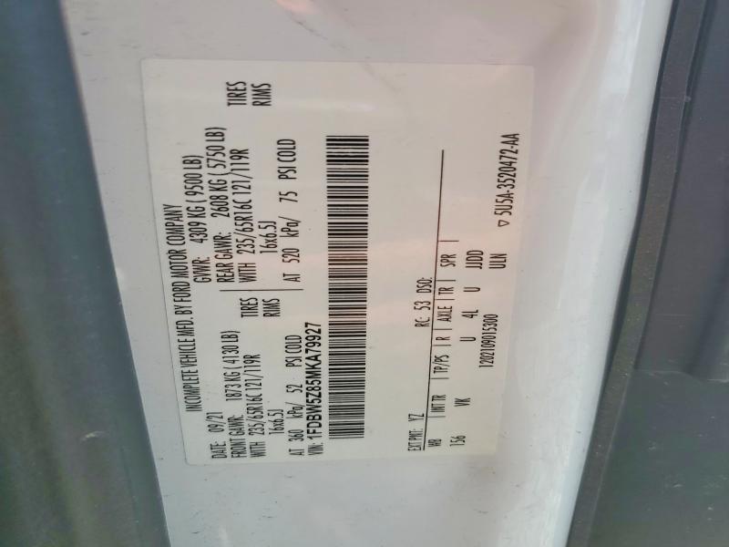 Продажа на аукционе авто 2021 Ford Transit, vin: 1FDBW5Z85MKA79927, номер лота: 79991965