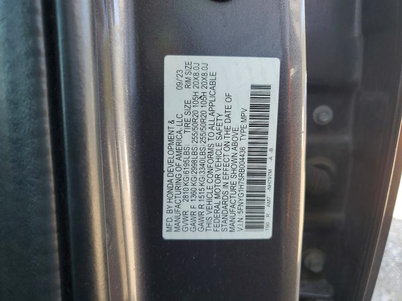 Aukcja sprzedaży 2024 Honda Pilot, vin: 5FNYG1H75RB004436, numer aukcji: 50015426