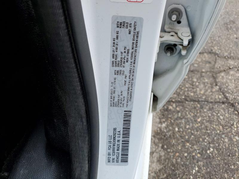 51599036 :رقم المزاد ، 1C6RRFMGXNN392395 vin ، 2022 Ram 1500 مزاد بيع