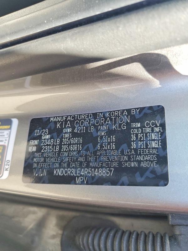 51015806 :رقم المزاد ، KNDCR3LE4R5148857 vin ، 2024 Kia Niro مزاد بيع