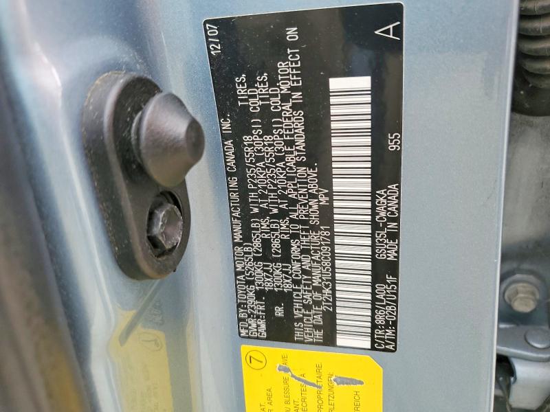 Продажа на аукционе авто 2008 Lexus Rx 350, vin: 2T2HK31U58C091781, номер лота: 48321526