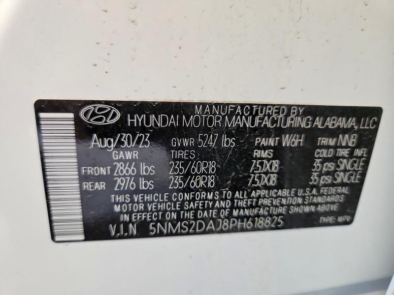 Продажа на аукционе авто 2023 Hyundai Santa Fe, vin: 5NMS2DAJ8PH618825, номер лота: 50715016