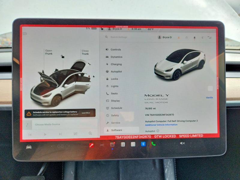 Aukcja sprzedaży 2022 Tesla Model Y, vin: 7SAYGDEE2NF342670, numer aukcji: 48817496
