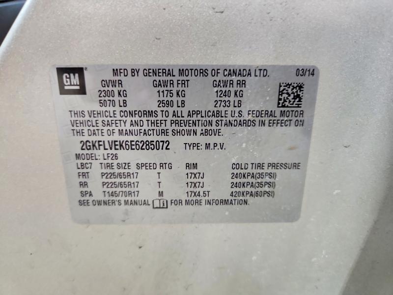 Продажа на аукционе авто 2014 Gmc Terrain, vin: 2GKFLVEK6E6285072, номер лота: 48913406