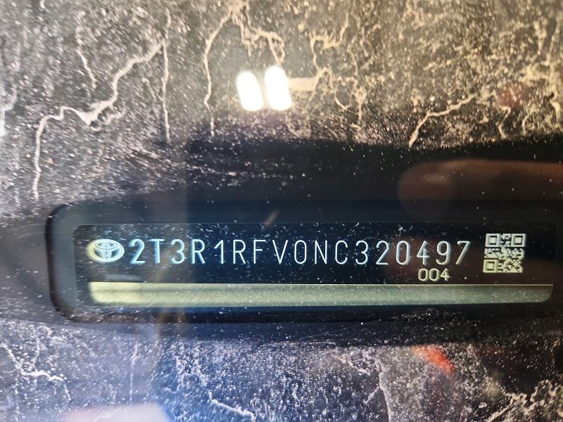 Aukcja sprzedaży 2022 Toyota Rav4, vin: 2T3R1RFV0NC320497, numer aukcji: 41624986