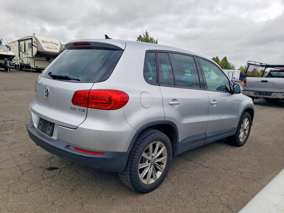 Auction sale of the 2014 Volkswagen Tiguan, vin: WVGAV3AX1EW593449, lot number: 51367596