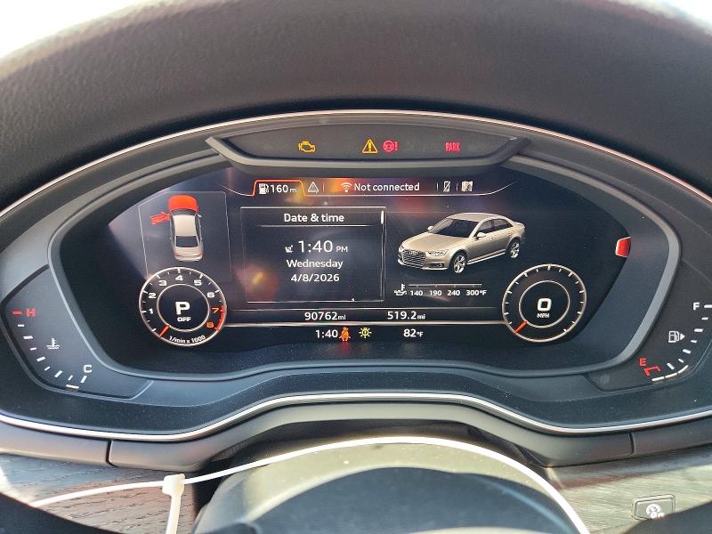 2018 Audi A4 მანქანა იყიდება აუქციონზე, vin: WAUENAF46JA026540, აუქციონის ნომერი: 49153556