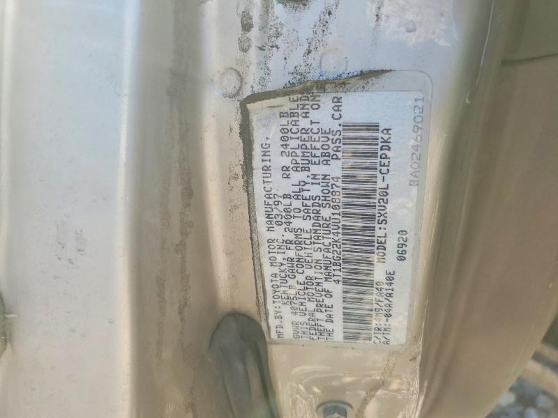 48696936 :رقم المزاد ، 4T1BG22K4VU108874 vin ، 1997 Toyota Camry مزاد بيع
