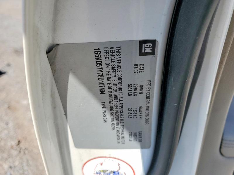 Aukcja sprzedaży 2010 Cadillac Dts, vin: 1G6KD5EY7AU138351, numer aukcji: 48739676