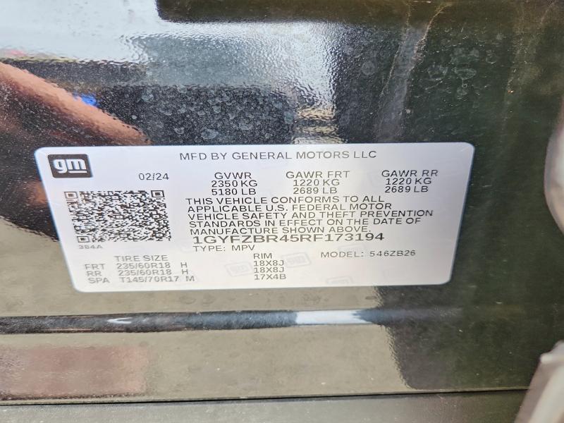 Продаж на аукціоні авто 2024 Cadillac Xt4, vin: 1GYFZBR45RF173194, номер лоту: 51730086